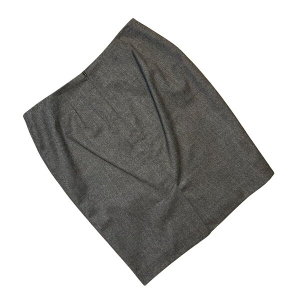 Talbots Wool Blend Professional Pencil Skirt in Heather Shadow Size 4P - Picture 2 of 4